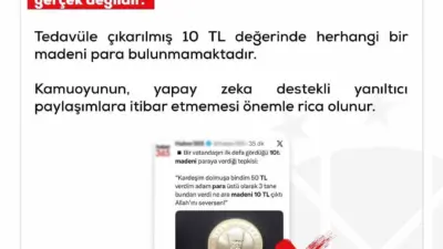 Dezenformasyonla Mücadele Merkezi (DMM), “Bazı sosyal medya hesaplarından, ‘10 TL