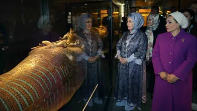 Cumhurbaşkanı Recep Tayyip Erdoğan’ın eşi Emine Erdoğan, Mısır Cumhurbaşkanı Abdulfettah