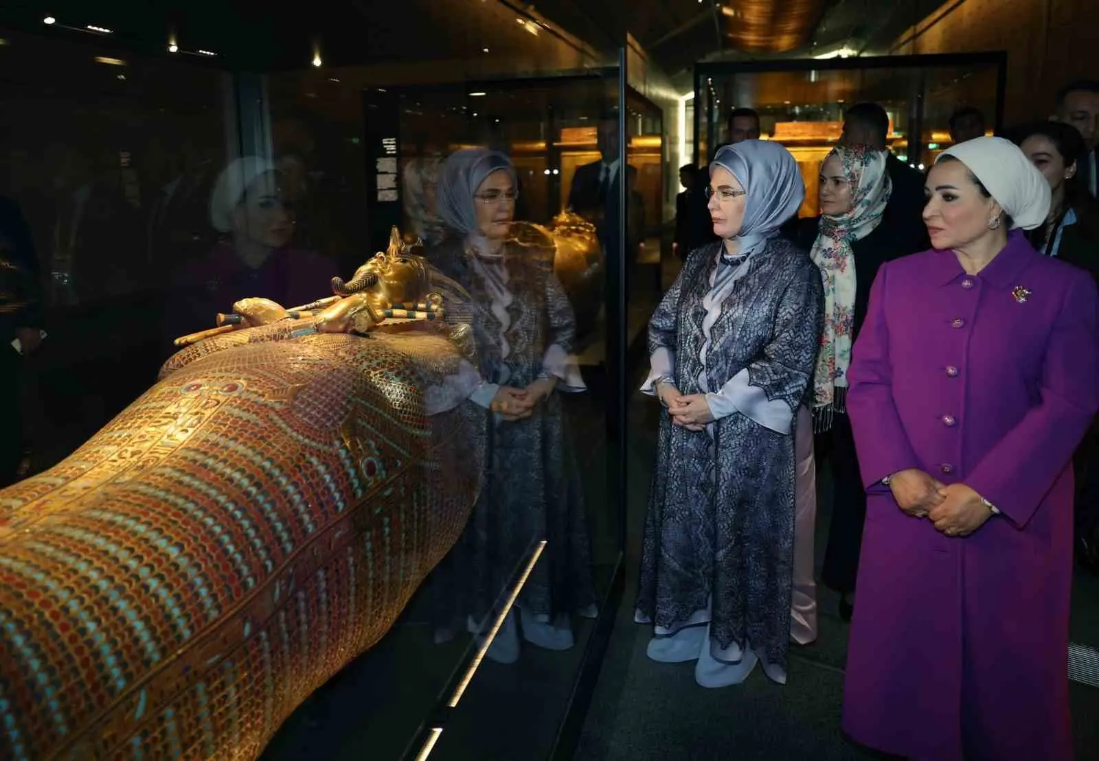 Cumhurbaşkanı Recep Tayyip Erdoğan’ın eşi Emine Erdoğan, Mısır Cumhurbaşkanı Abdulfettah