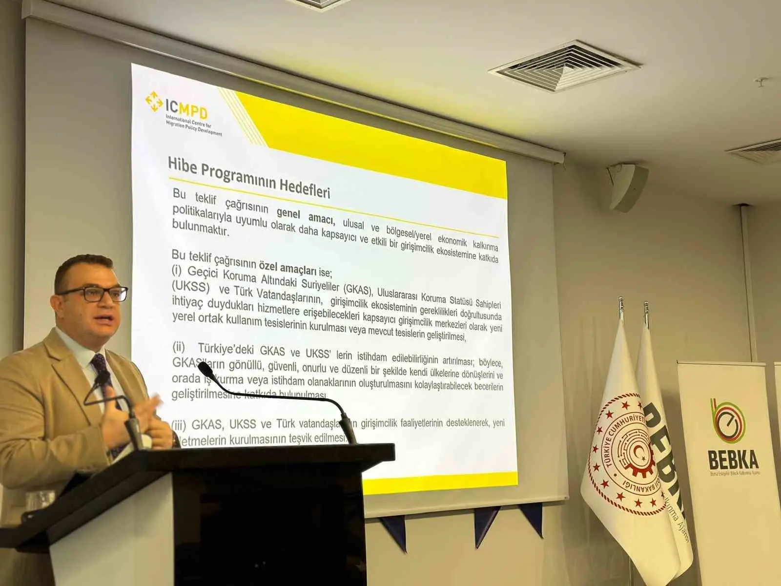 Avrupa Birliği tarafından fonlanan ve Uluslararası Göç Politikaları Geliştirme Merkezi