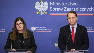Filistin Dışişleri Bakanı Varsen Aghabekian Shahin, Polonya Dışişleri Bakanı Radoslaw