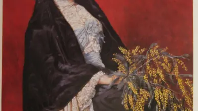 Türk resim sanatının öncülerinden Osman Hamdi Bey’in “Mimozalı Kadın” eseri,