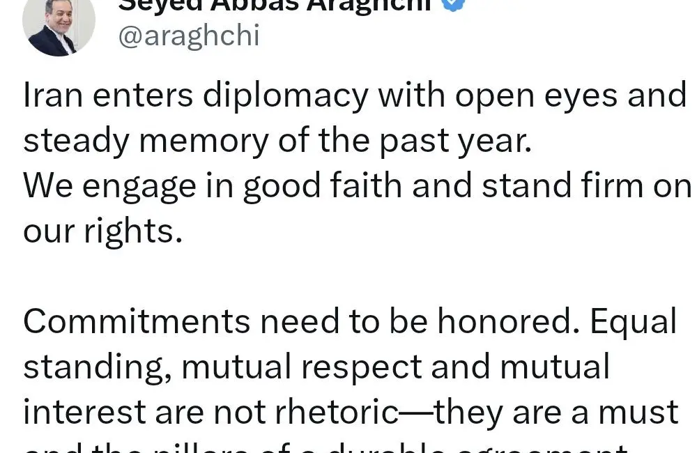 İran Dışişleri Bakanı Abbas Arakçi, ABD ile yapılacak nükleer müzakereler