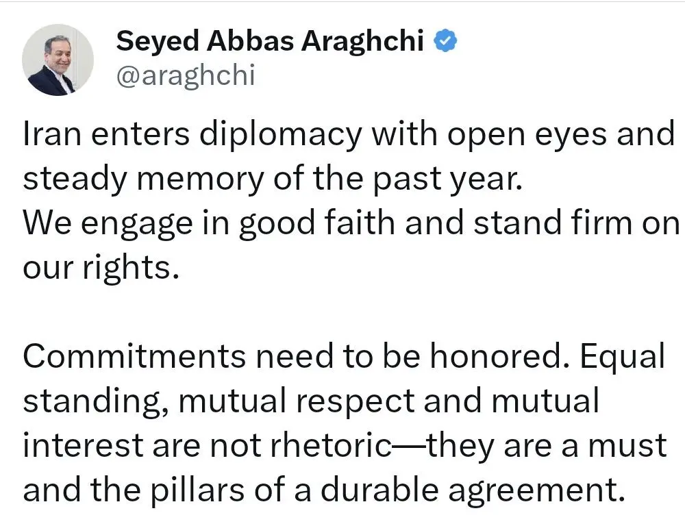 İran Dışişleri Bakanı Abbas Arakçi, ABD ile yapılacak nükleer müzakereler