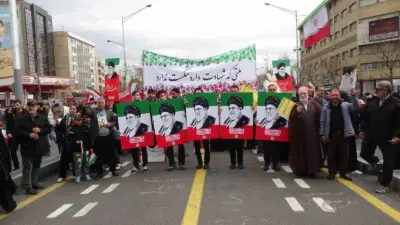 İran’da İslam Devrimi’nin 47’nci yıl dönümü dolayısıyla başkent Tahran’da milyonlarca