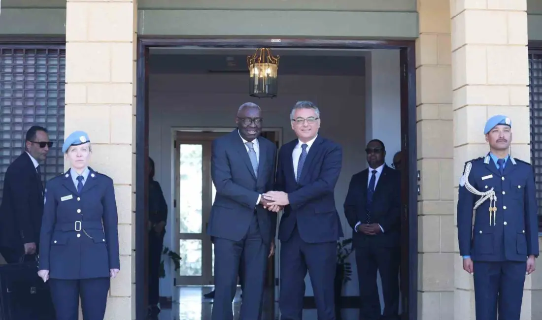 Kuzey Kıbrıs Türk Cumhuriyeti (KKTC) Cumhurbaşkanı Tufan Erhürman ile Güney