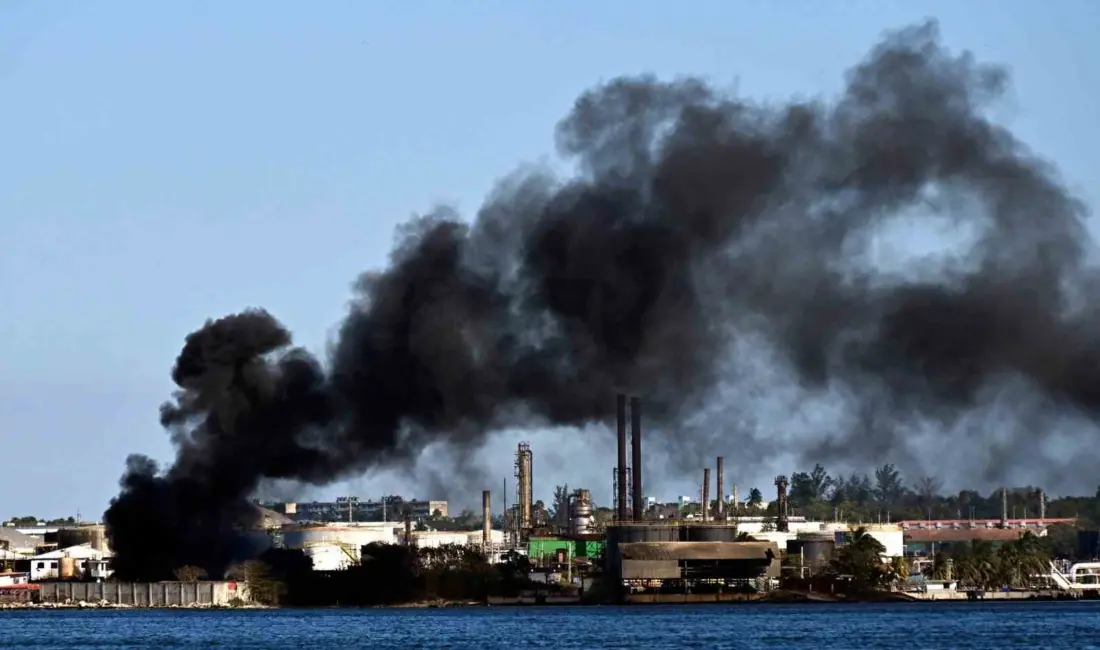 Küba’nın en büyük ikinci petrol rafinerisi olan Nico Lopez’de henüz