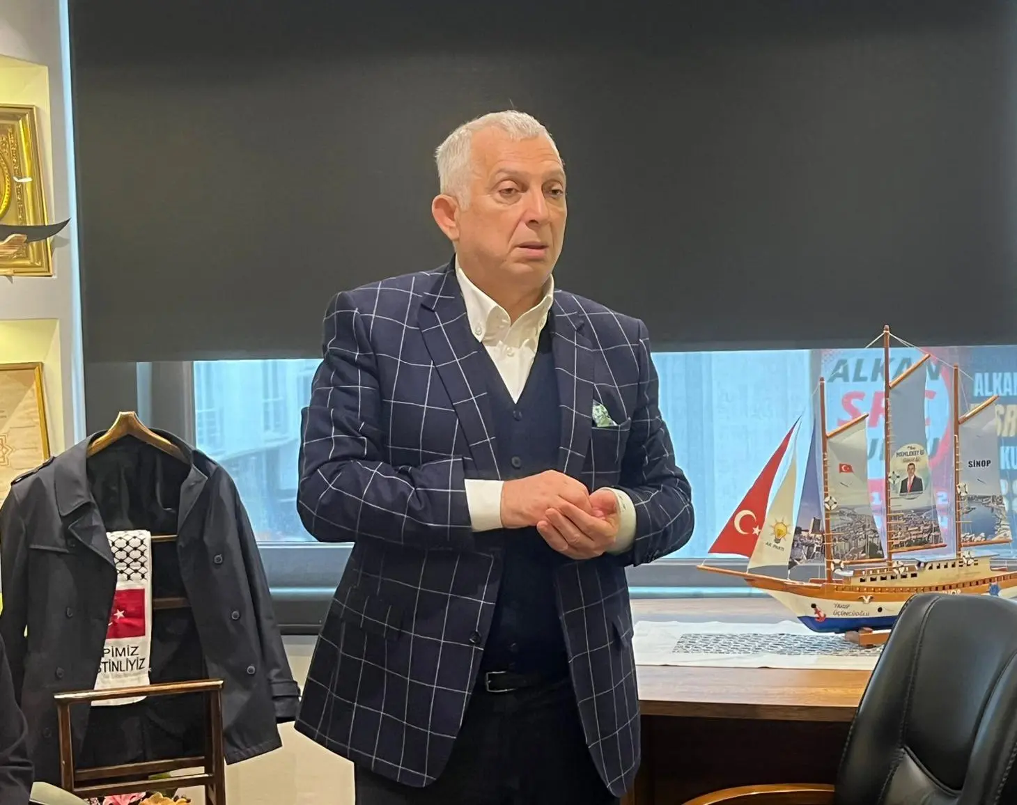 Konferans ve bir dizi ziyaret gerçekleştirmek üzere Sinop’a gelen siyasetçi