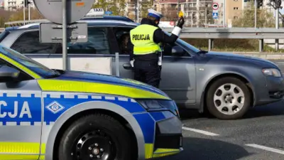Polonya’nın Wolomin kentinde 11 Şubat akşamı gerçekleştirilen trafik denetiminde alkol
