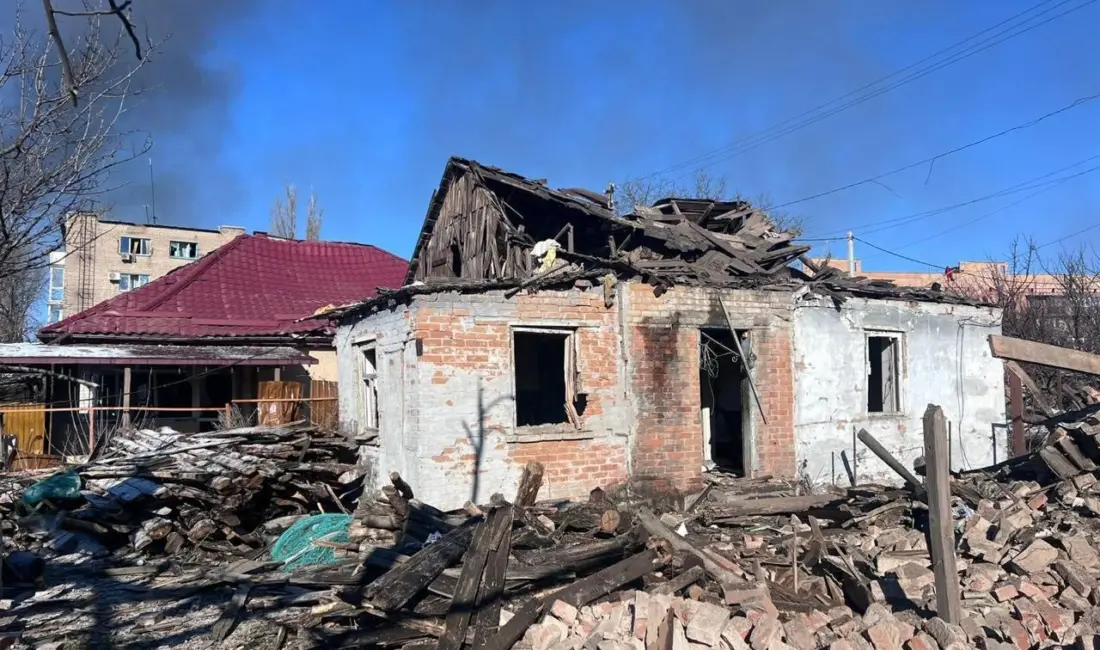 Rusya’nın Ukrayna’nın Donetsk bölgesindeki Sloviansk şehrine yönelik hava saldırılarında 2