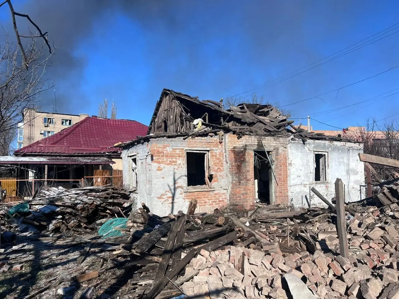 Rusya’nın Ukrayna’nın Donetsk bölgesindeki Sloviansk şehrine yönelik hava saldırılarında 2