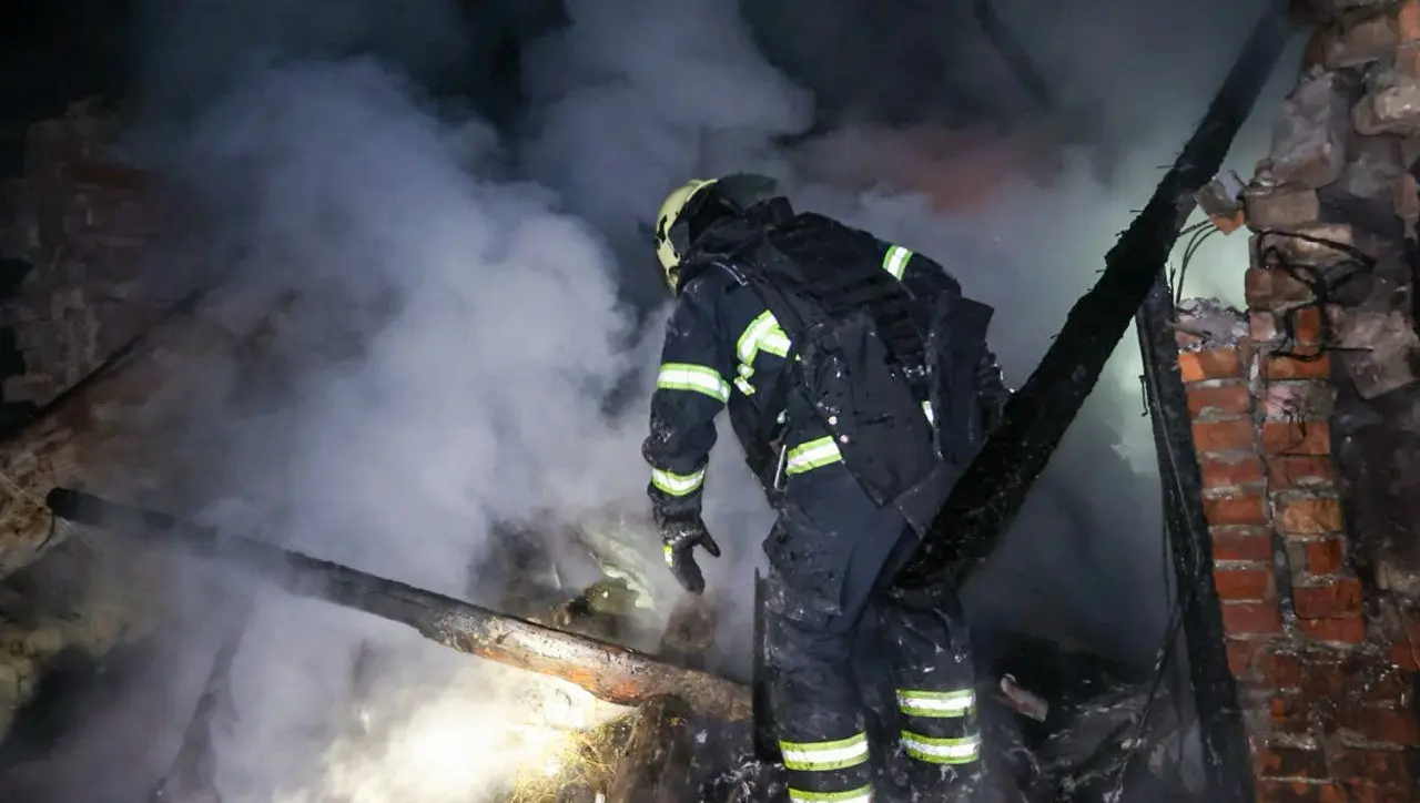 Rusya’nın Ukrayna’ya bağlı Harkov bölgesindeki Bohodukhiv şehrinde düzenlediği insansız hava