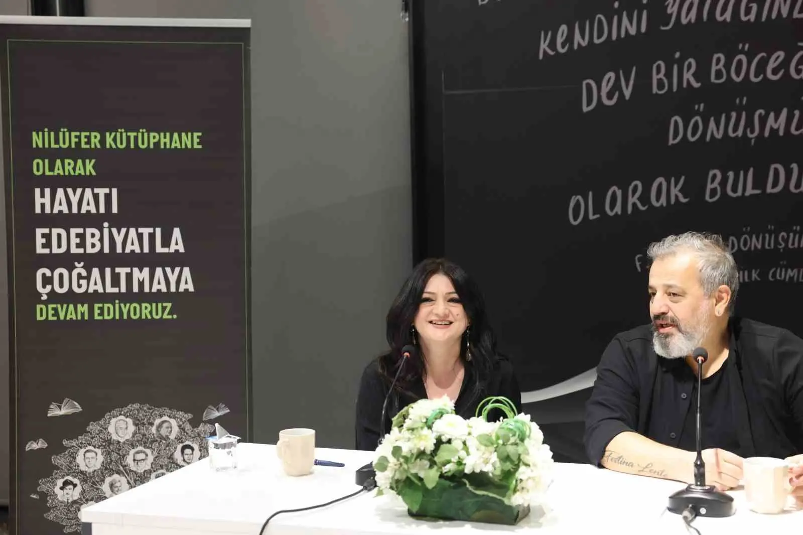 Nilüfer Belediyesi’nin düzenlediği Koza Buluşmaları’nın konuğu olan ödüllü yazar Seray