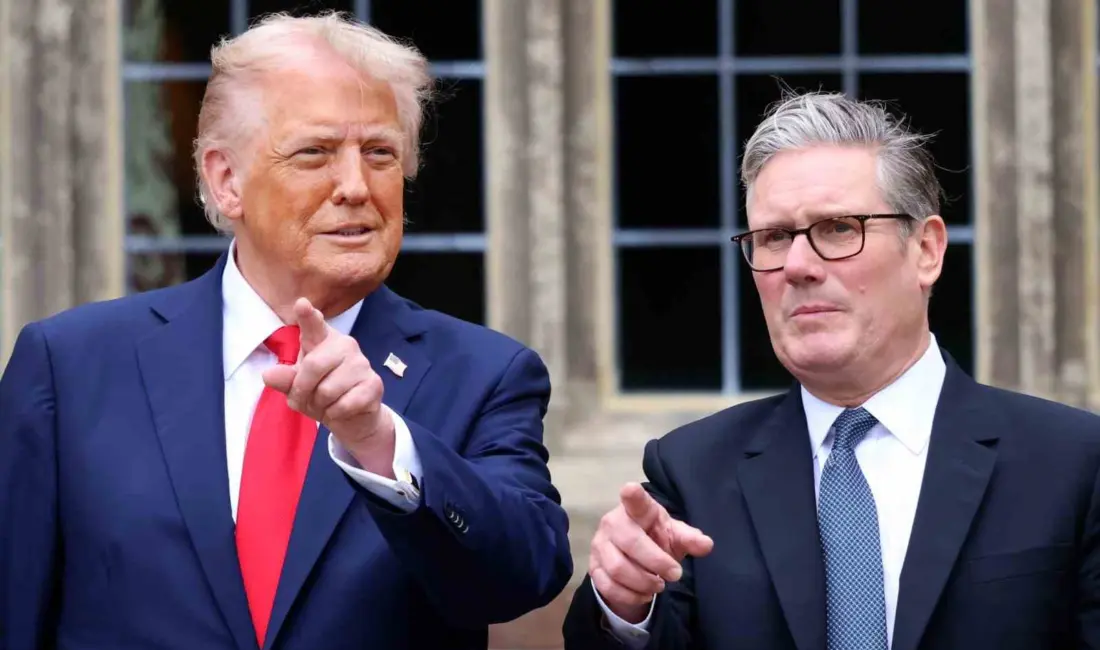 İngiltere Başbakanı Keir Starmer ve ABD Başkanı Donald Trump gerçekleştirdiği