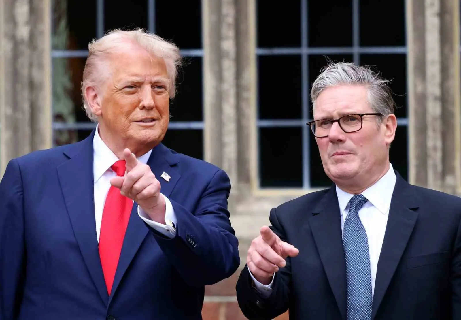 İngiltere Başbakanı Keir Starmer ve ABD Başkanı Donald Trump gerçekleştirdiği