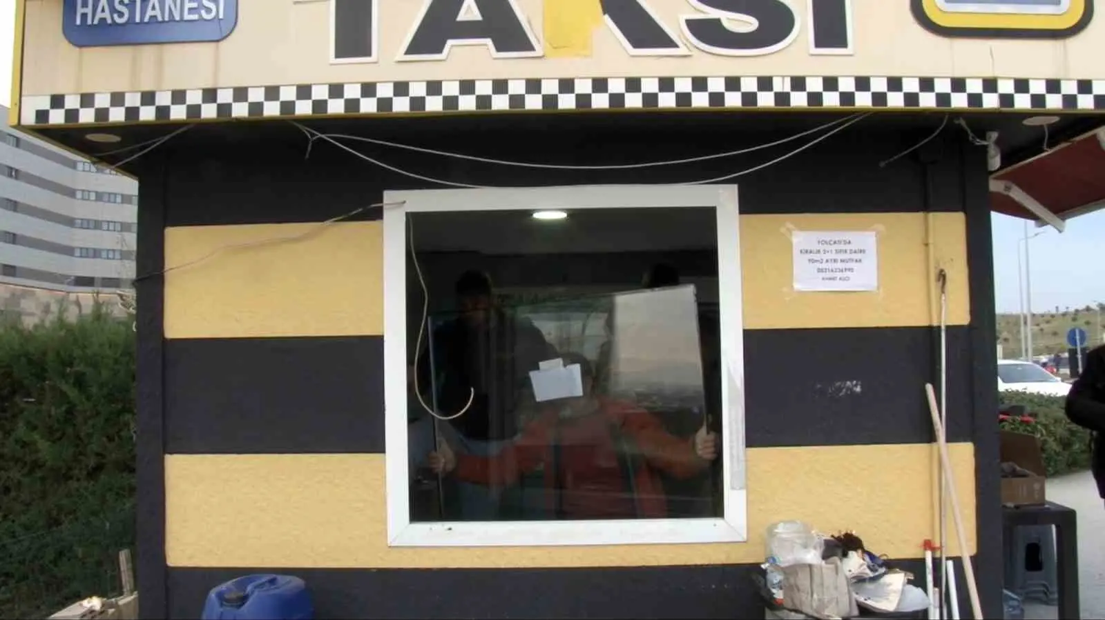 Bursa Şehir Hastanesi taksi durağında yaşanan saldırının güvenlik kamerası görüntüleri