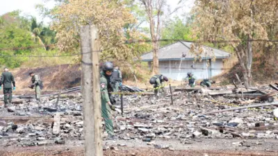 Tayland’ın kuzeydoğusunda Kamboçya sınırına yaklaşık 50 kilometre mesafedeki Surin eyaletinde