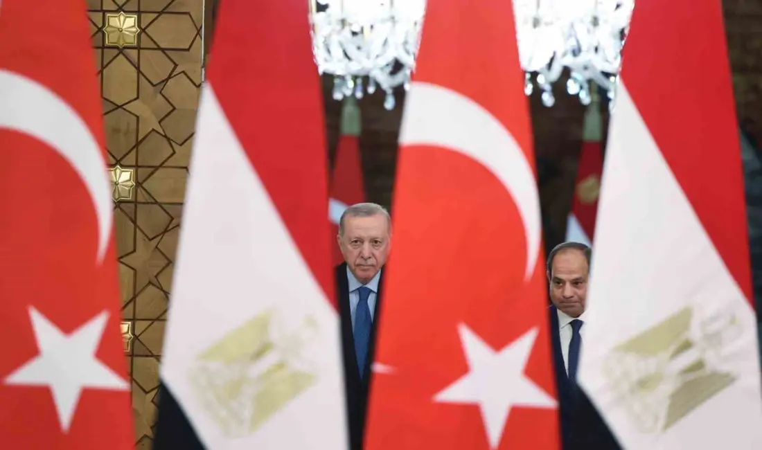 Cumhurbaşkanı Recep Tayyip Erdoğan ile Mısır Cumhurbaşkanı Abdülfettah es-Sisi’nin huzurunda