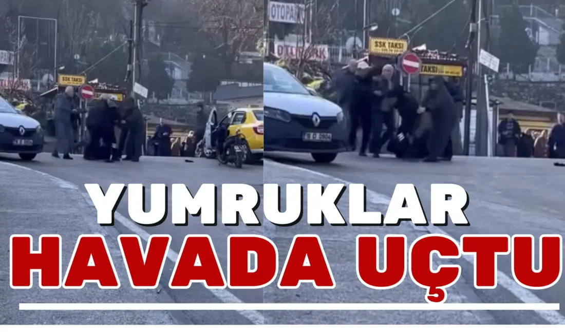 Bursa’da ticari taksi ile motosiklet sürücüsü arasında çıkan tekme tokatlı