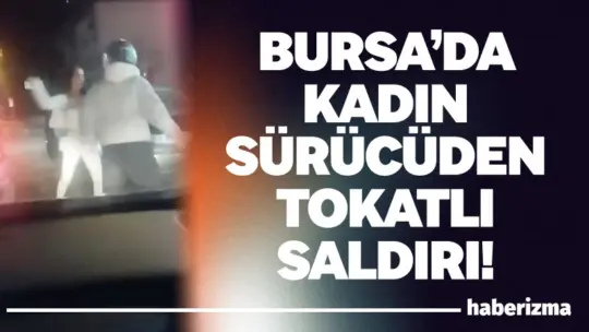 Bursa’nın Yıldırım ilçesinde trafikte tartışma yaşandı. Kadın otomobil sürücüsü kendisini