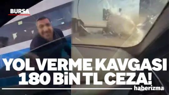 Bursa’nın Osmangazi ilçesinde trafikte yol verme meselesi yüzünden çıkan tartışma