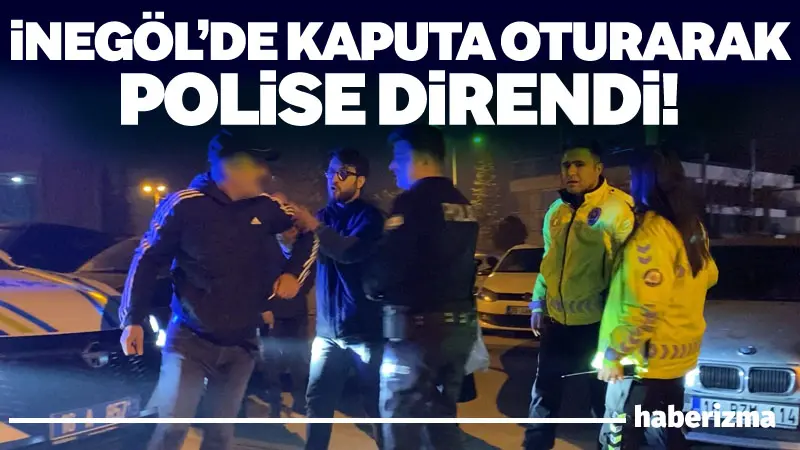 Bursa’nın İnegöl ilçesinde yüksek sesle seyreden aracın sürücüsüne polis ekiplerince