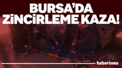 Bursa’nın Orhangazi ilçesinde tırın motosiklet ve kamyona çarpması sonucu meydana