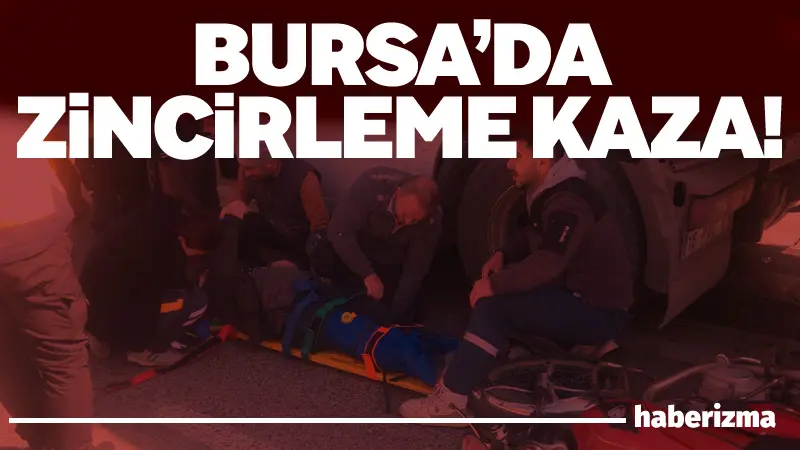 Bursa’nın Orhangazi ilçesinde tırın motosiklet ve kamyona çarpması sonucu meydana