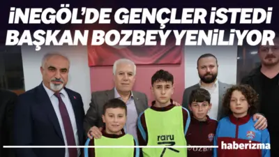 Bursa Büyükşehir Belediye Başkanı Mustafa Bozbey, İnegöl Karadeniz Güvenspor’u ziyaretinde,
