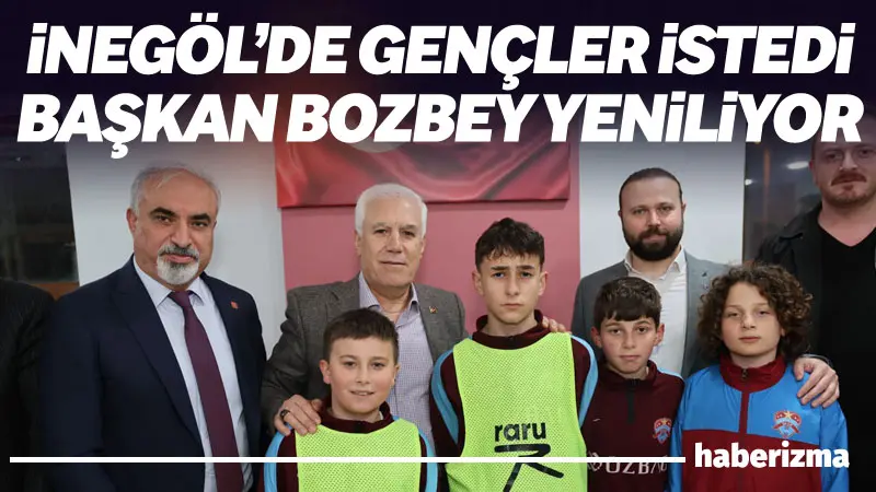 Bursa Büyükşehir Belediye Başkanı Mustafa Bozbey, İnegöl Karadeniz Güvenspor’u ziyaretinde,
