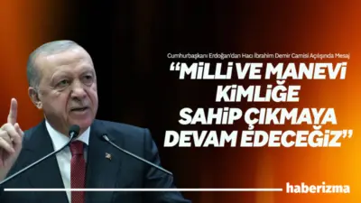 Cumhurbaşkanı Recep Tayyip Erdoğan, Ankara’da açılışı yapılan Hacı İbrahim Demir