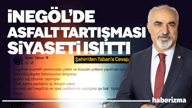 İnegöl Belediye Başkanı Alper Taban’ın sosyal medyada Bursa Büyükşehir Belediyesi