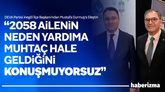 DEVA Partisi İnegöl İlçe Başkanı Onur Metinbaş, AK Parti İlçe