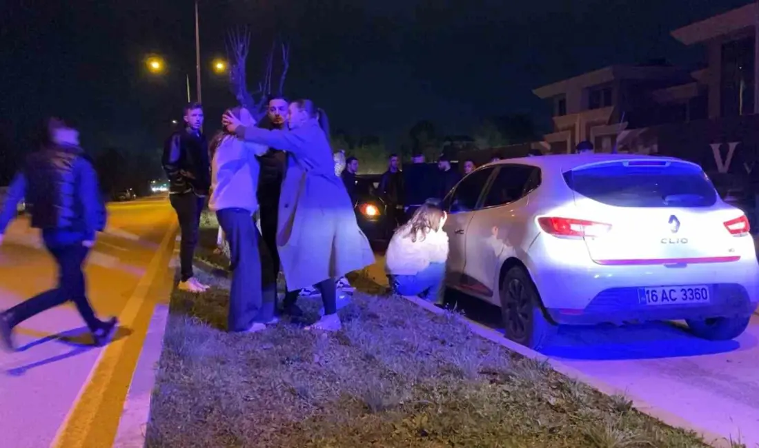 Bursa’nın İnegöl ilçesinde meydana gelen kazada 2 otomobil çarpıştı: 1