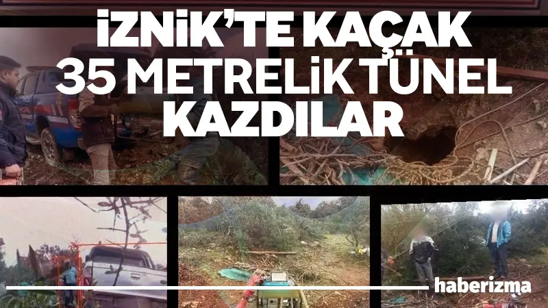 Bursa’nın İznik ilçesine bağlı Elbeyli Mahallesi’nde ormanlık alanda kaçak kazı