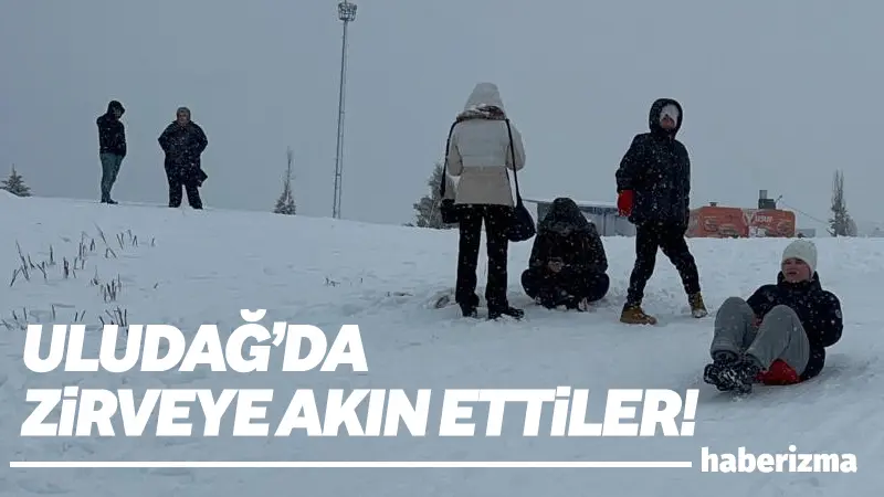 Uludağ’da mart ayının son günlerinde kar yağışının etkili olması, günübirlikçilerin