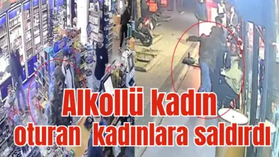 Bursa’nın Nilüfer ilçesinde kaldırımda giden motosiklet sürücüsü bir kadın, dengesini