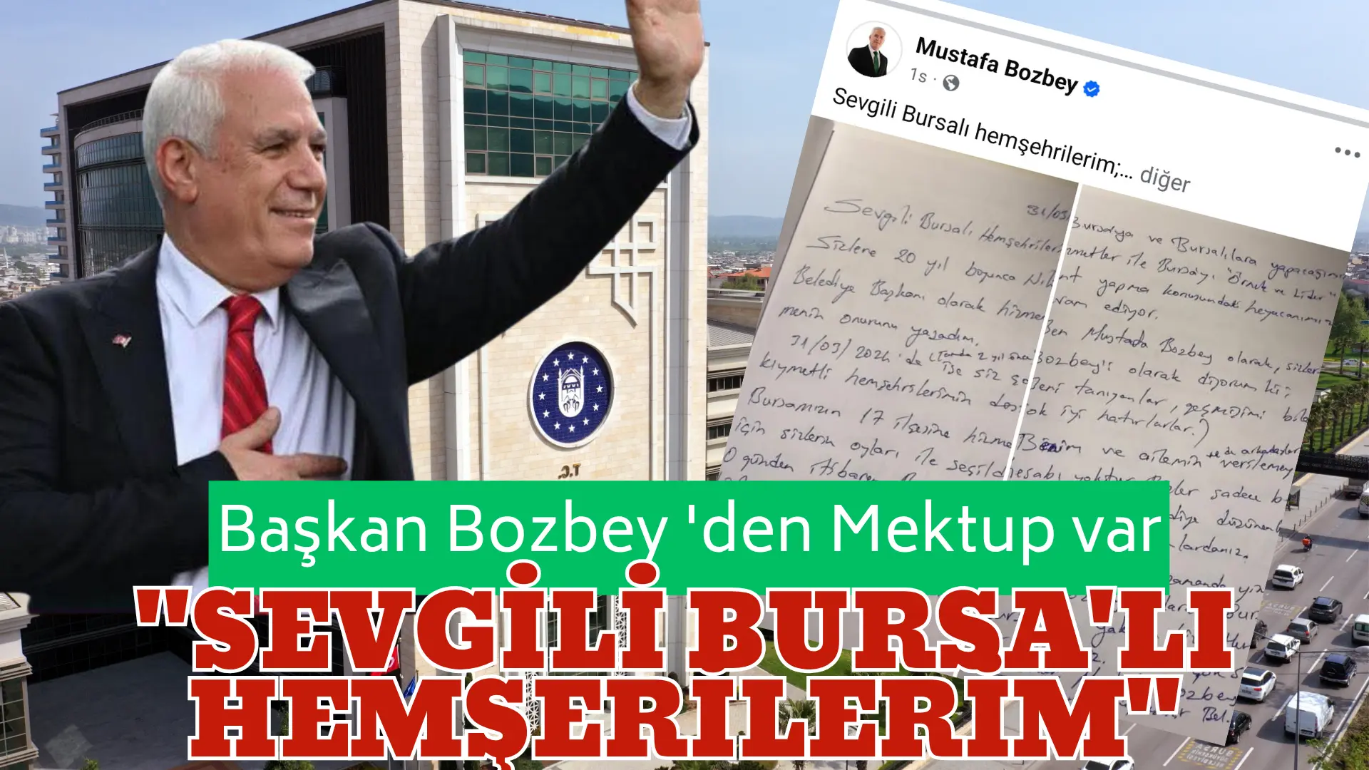 Sabah saatlerinde gözaltına alınan Bursa Büyükşehir Belediye Başkanı Mustafa Bozbey’den