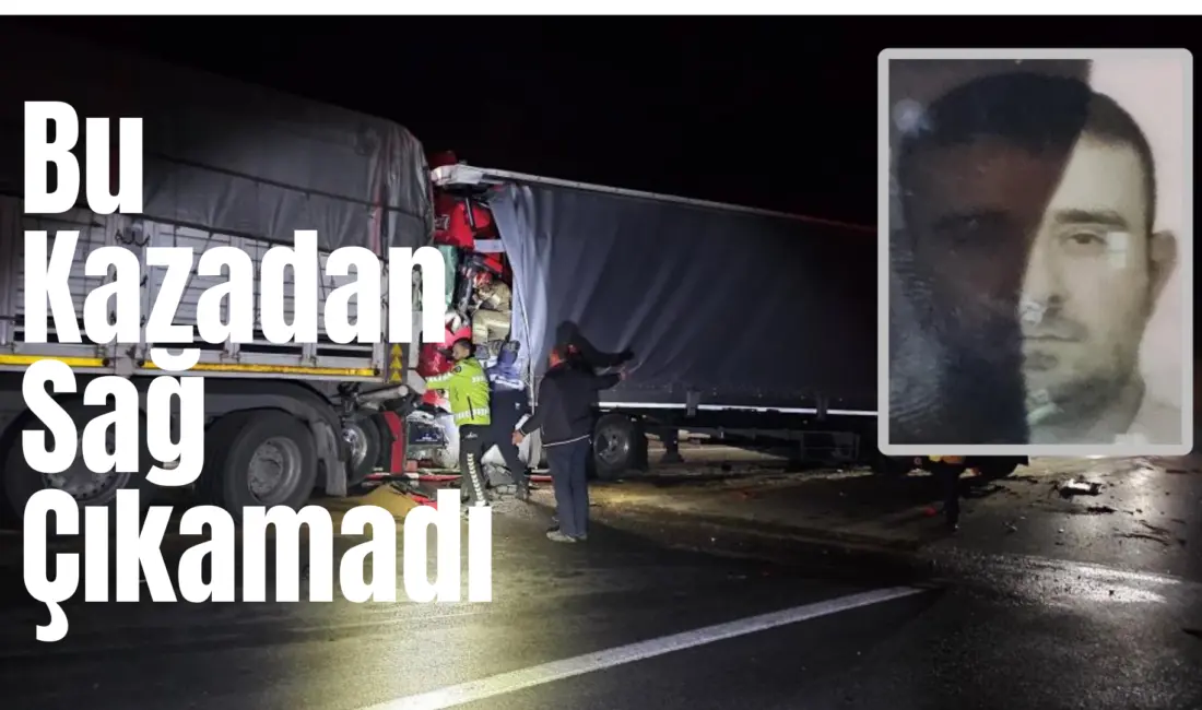 Bursa’nın Kestel ilçesinde meydana gelen kazada 2 tır çarpıştı, 1