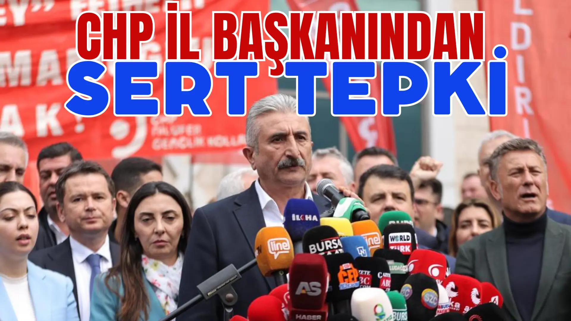 Bursa’da Mustafa Bozbey’in gözaltına alınmasının ardından, Cumhuriyet Halk Partisi Bursa