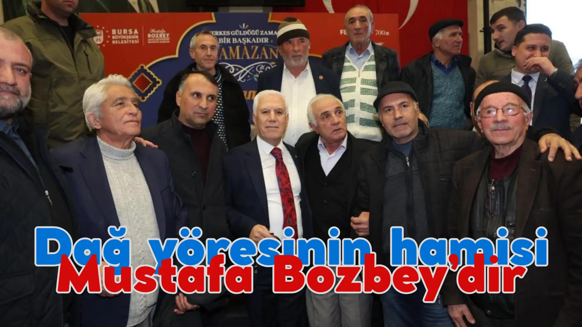 Bursa Büyükşehir Belediyesi tarafından Keles ilçesinde düzenlenen iftar programında vatandaşlarla