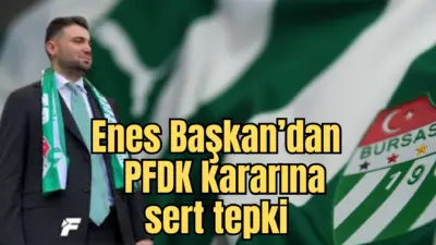Bursaspor Başkanı Enes Çelik Muşspor maçının ardından verilen PFDK kararına