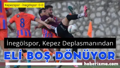 İnegölspor çıktığı Antalya deplasmanında Kepez Belediyesi ile yaptığı maçta  her