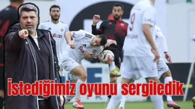 İnegölspor Teknik Direktörü Koray Palaz: ”TARAFTARIMIZA OYNATMAK İSTEDİĞİMİZ OYUNU SERGİLEDİK”