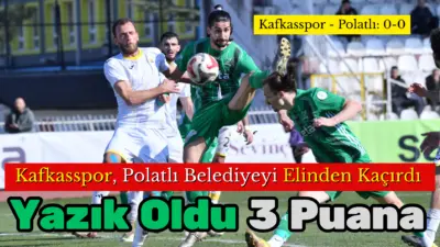 Kafkasspor bugün sahasında konuk ettiği 1926 Polatlı Belediyesporla 0-0 berabere