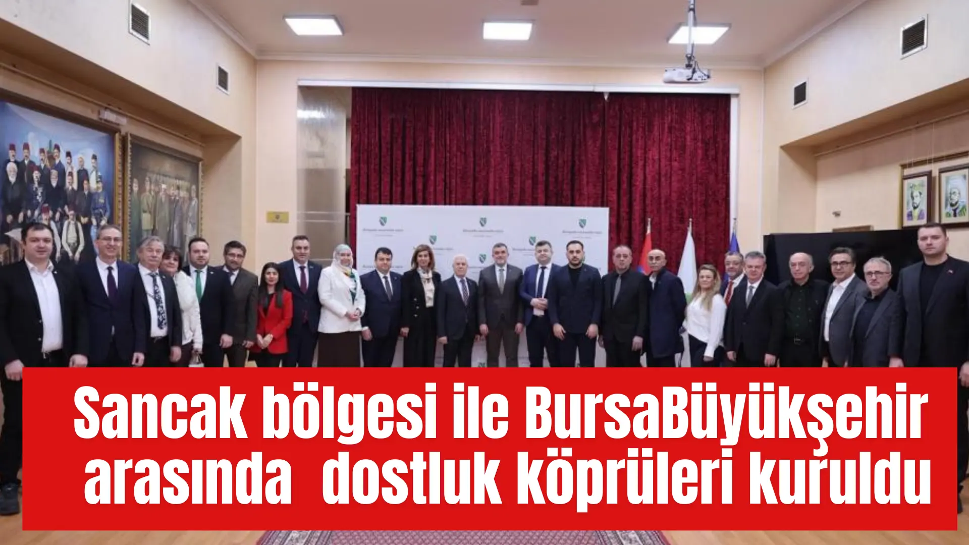 Bursa Büyükşehir Belediyesi’nin Sırbistan’ın Sancak bölgesindeki Priyepolye kentinde düzenlediği iftar