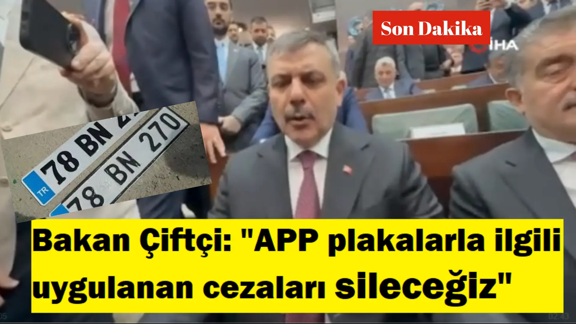 Bakan Çiftçi, TBMM’de AK Parti Grup Toplantısı öncesi basın mensuplarının