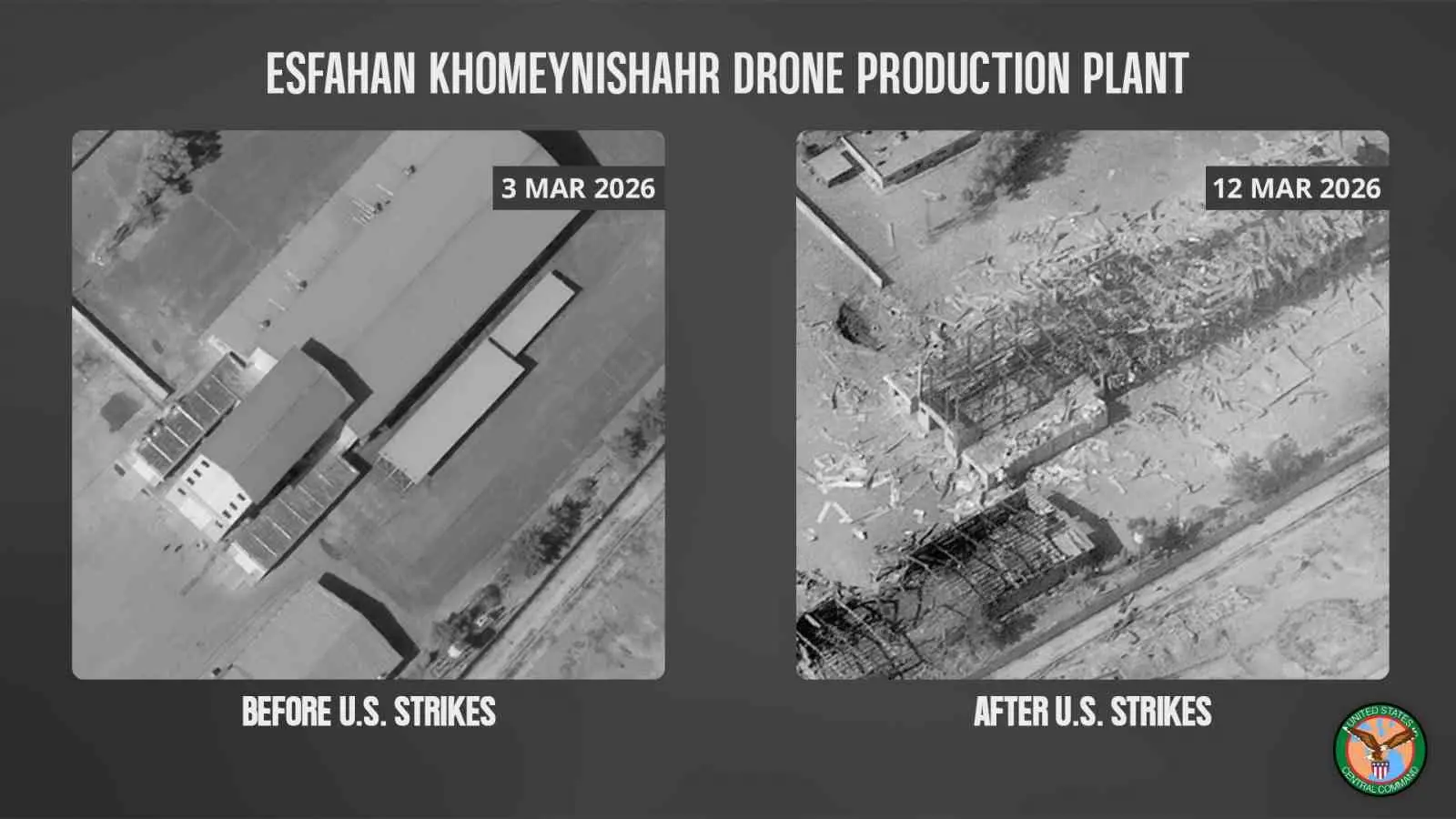 ABD ordusu, İran’ın İsfahan eyaletinde bulunan Humeynişehr insansız hava aracı
