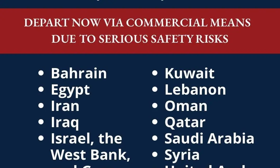 ABD Dışişleri Bakanlığı, 16 ülke ve bölgede bulunan vatandaşlarına “ciddi