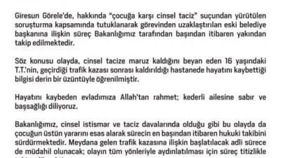 Aile ve Sosyal Hizmetler Bakanlığı, “Çocuklara yönelik her türlü istismar